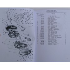 KATALOG NÁHRADNÍCH DÍLŮ - JAWA 350/360 + 250/559 (PANELKA) - ANGICKÝ + NĚMECKÝ JAZYK